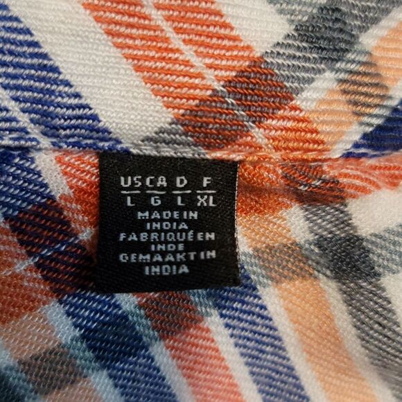 Saks Fifth Avenue Plaid Button Down Long Sleeve Size Large - Picture 6 of 13